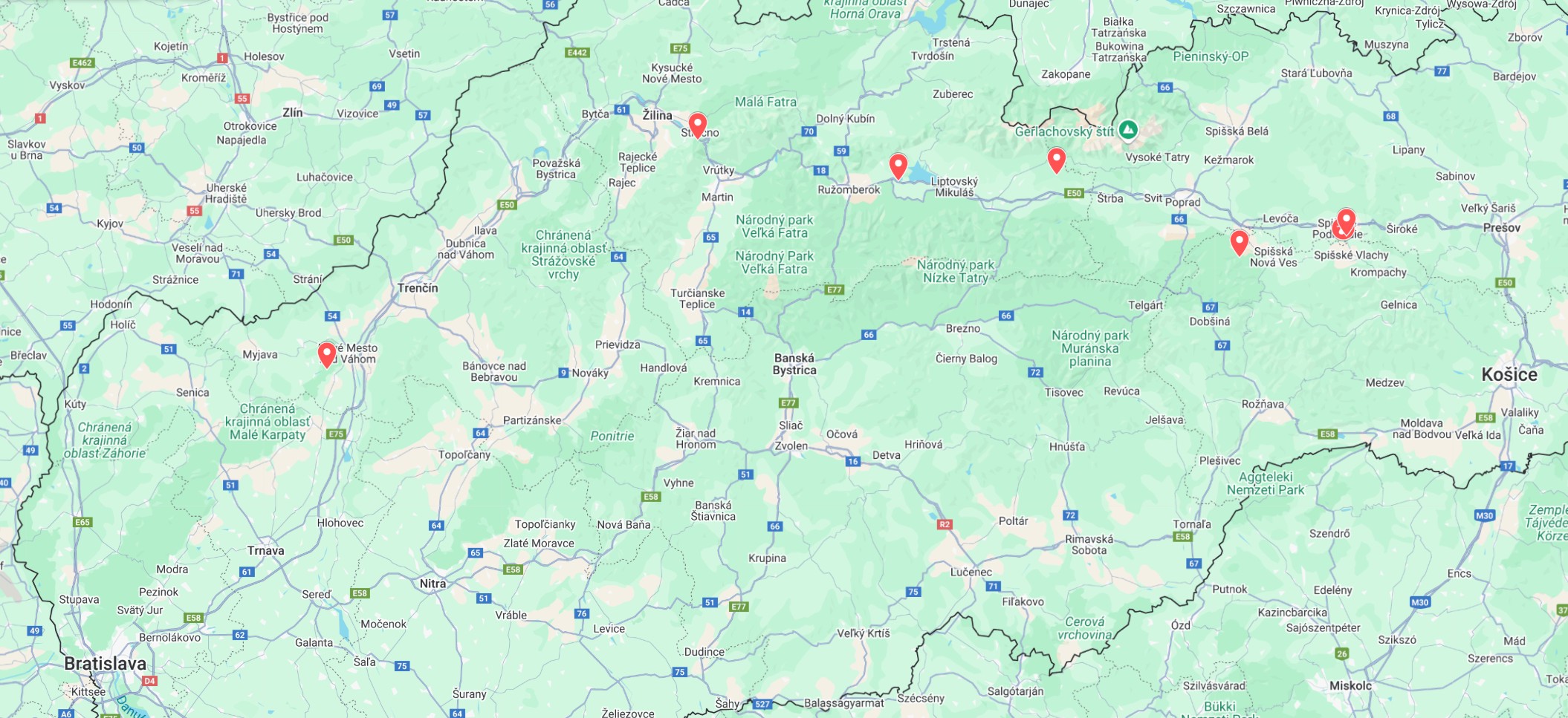 Map of Dragonheart filming locations